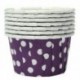 2 x 100db Lila - Fehér pöttyös muffin papír szülinapra - esküvőre - évfordulóra - különleges alkalmakra - T6Z6