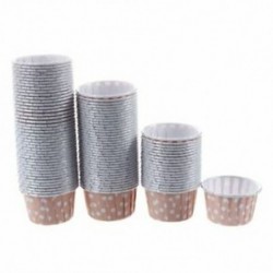 2 x 100db Rózsaszín - Fehér pöttyös muffin papír szülinapra - esküvőre - évfordulóra - különleges alkalmakra - N1G6