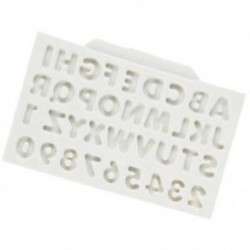 9db ABC és Szám alakú szilikon csokoládéforma - fondant forma - sütőforma - J3G7