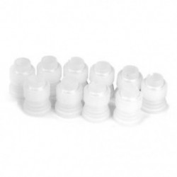 20x (10 darab kis tengelykapcsoló-méret) Szerszám-sütemény-cső fúvóka-adapter, virág De