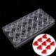 9 x 21 adagos Szív alakú műanyag csokoládéforma - fondant forma - S2L3