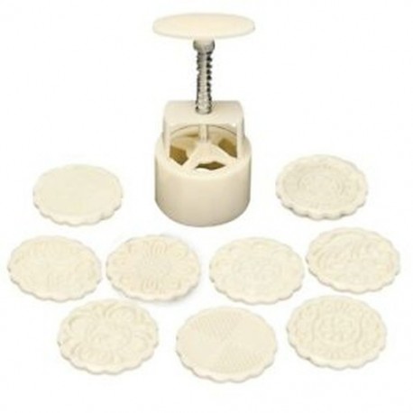 5 szett - Keksz nyomó - formázó - 10db cserélhető fejjel - fondant - marcipán formázó szett - X8I0