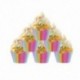6 x 500db Szivárvány színű csíkos muffin papír szülinapra - esküvőre - évfordulóra - különleges alkalmakra - P4Z9