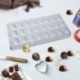 9 x 24 adagos Félgömb alakú műanyag csokoládéforma - fondant forma - X5C7