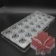 9 x 24 adagos Kagyló alakú műanyag csokoládéforma - fondant forma - R4T4