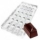 9 x 28 adagos Téglalap alakú műanyag csokoládéforma - fondant forma - O3W1