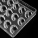 9 x 24 adagos Négyzet alakú műanyag csokoládéforma - fondant forma - Q6W9