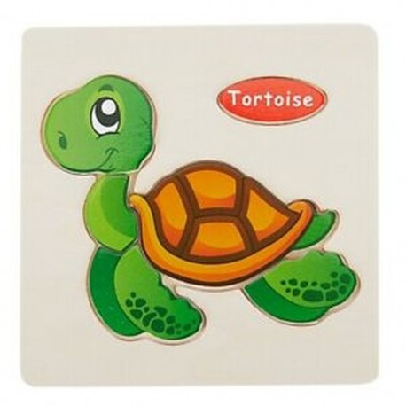 2X (Színes, fából készült puzzle-játékú babajátékok, oktatási fejlesztési játékok Ba F7A1