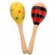 2X (2 db 20 cm-es gyerek fa Maracas Rattle Shakers, zenei nevelés az O8U5-ig