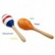 2X (2 db 20 cm-es gyerekfa Maracas Rattle Shakers, zenei nevelés az N2Y3-ig