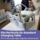1X (Baby Diaper Caddy Organizer hordozható tartótasak az asztal és C U4I7 cseréjéhez