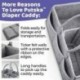 1X (Baby Diaper Caddy Organizer hordozható tartótasak az asztal és C U4I7 cseréjéhez