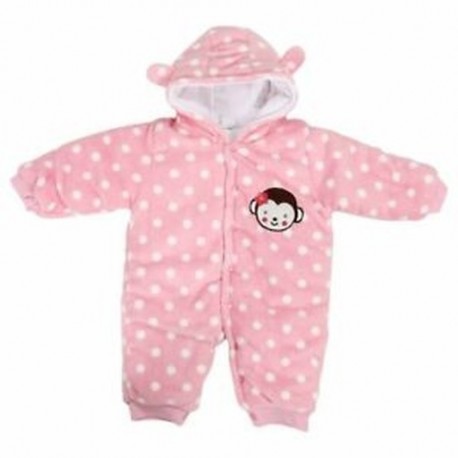 Rózsaszín - 1X (Baby Toddler pamut hosszú ujjú felsőkocsi elülső gomb J3Y9)