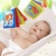 A baba első, nem toxikus, puha ruhával készített szett - ráncos, többszínű (súrlódás w S3L1