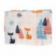 3X (Cotton Lange újszülött esküvői takaró hálózsák 110 cm x 110 cm - Fox Y6K9