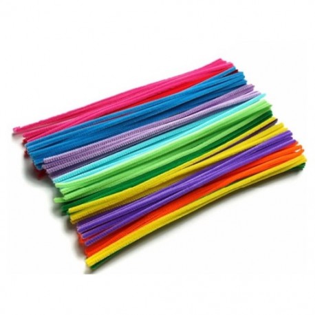 3X (300 db Montessori Anyagok Chenille Gyerek oktatójáték-kézműves U1D2-hez