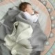 2X (aranyos nyúl újszülött csecsemő Gilr fiú pamut alvó ágynemű takaró D6T2