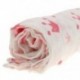 5X (Cotton Lange újszülött Swaddle Blanket hálózsák 110 cm x 110 cm - Cro E2X1