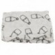 5X (Cotton Lange, újszülött Swaddle Blanket hálózsák, 110 cm x 110 cm - Mil N8B9