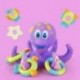 4X (polip dobás kör kis polip gyerekeknek játék játék puzzle baba fürdő U6Y4
