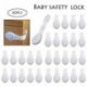 3X (30 db-os ablakajtó-dugó gyerekzár fiókos hűtőszekrény Lock bendy pro G1D4