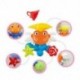 4X (Baby Bath vízjáték játékok Villogó rák zuhany csaptelep vízkerék Play Ba I2U1