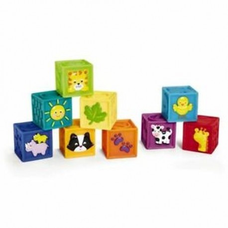6X (ELP ajándék táska, kézitáska, puha gyermek gumi tömb, baba puha épület A4J8