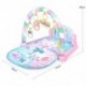6X (Baby Play Mat Fitness testépítő keret pedállal zongora zenei szőnyeg Blanke Q5Q7