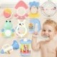 6X (Baby Rattles Teethers Set műanyag rajzfilm Jingle Bell csecsemőjátékok Newbor G2S8