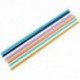 2X (válogatott színek, 50 db nagyméretű buboréktea Smoothie Straw C6J1)