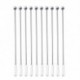 10db-os Swizzle Sticks fém - rozsdamentes acél keverő koktél kávékeverő A6A0