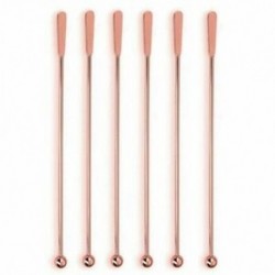 2X (rozsdamentes acélból készült kávé italkeverők keverjük össze a koktél italot Swizzle Sti C5U4