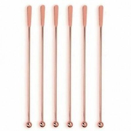 2X (rozsdamentes acélból készült kávé italkeverők keverjük össze a koktél italot Swizzle Sti C5U4