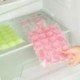 100db 24 adagos Önzáró eldobható műanyag jégkocka tartó - Q7S1