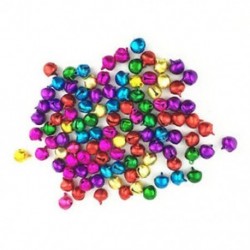 1X (50PCS véletlenszerű színes kézműves készletek és kellékek karácsonyi Jingle Bells / Small O5W7