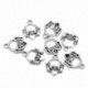 1X (30 db ezüst tónusú gyűrűs medálok, 18x14 mm (6/8 hüvelyk 4/8 hüvelyk) D9I1)