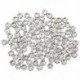 1X (100 X ezüst fém gyöngyök távtartó gyöngyök 4 Case Pearl V3N5)