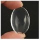 10x átlátszó ovális Flatback átlátszó üveg cabochon kupola dekoráció 18x25mm B5F8 W0X8