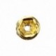1X (50 darab aranygyöngy arany gyöngy 6mm strasszokkal O2Z7)