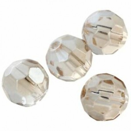 1X (üveg laza gyöngyök kerek pezsgő átlátszó csiszolt 30 PC-k High Qualit P5S0