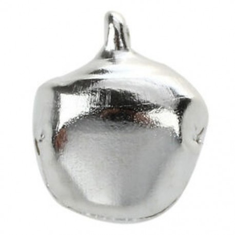 20 db karácsonyi Jingle Bells, 10 mm-es ezüst hang E3I5