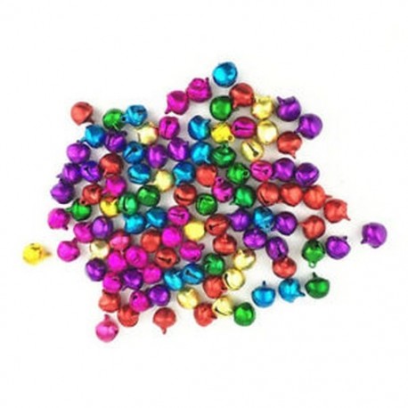 50 db véletlenszerű színes kézműves készletek és kellékek karácsonyi Jingle Bells / Small Be G6N5