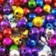 50 db véletlenszerű színes kézműves készletek és kellékek karácsonyi Jingle Bells / Small Be G6N5