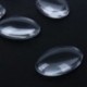 1X (10x átlátszó ovális Flatback átlátszó üveg cabochon kupola dekoráció 18x25mm B3I5)
