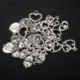 30db Vegyes stílusú szív medálok Charms Findings - ékszerkészítés J4A1