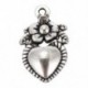 30db Vegyes stílusú szív medálok Charms Findings - ékszerkészítés J4A1