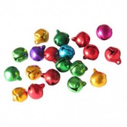 6 mm 200 darab / tétel keveréke színek laza gyöngyök kis Jingle Bells karácsonyi ajándék S6 W3J8