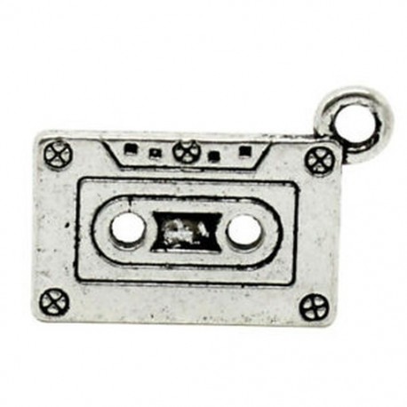 20 db ősi ezüst színű kazettás magnó medálok 23 x 13 mm O7I6