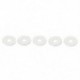 Fém alátét 6 mm x 18 mm x 1 mm 30 db ezüst tónus V3B9
