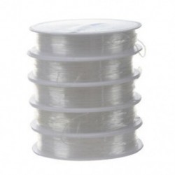 1X (5 x tekercs elasztikus fonal, gumi fonal, 0,7 mm átlátszó G3I9)